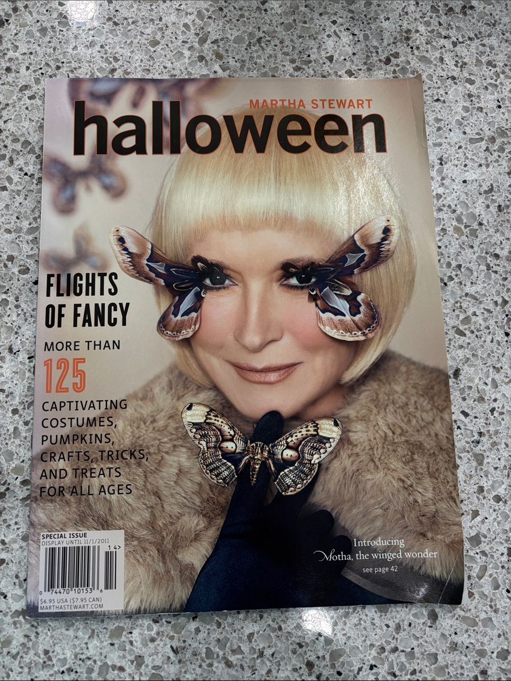 Martha Stewart Halloween Magazine - Cream, Black & Beige Cover 2011 issue